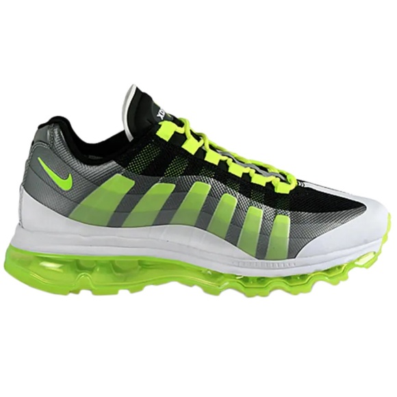 Nike Other - Nike Air Max ‘95 Men’s Size 11.5 White/Black/Volt/Silver 511307-010 Sneakers